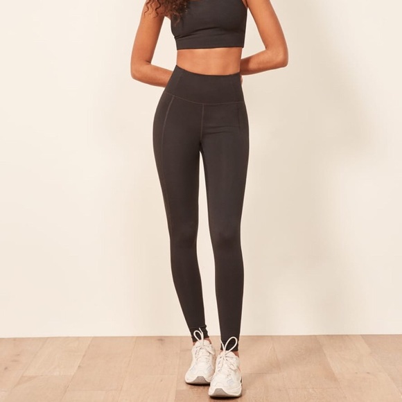 girlfriend collective Pants - Girlfriend Collective High Rise Black Leggings S